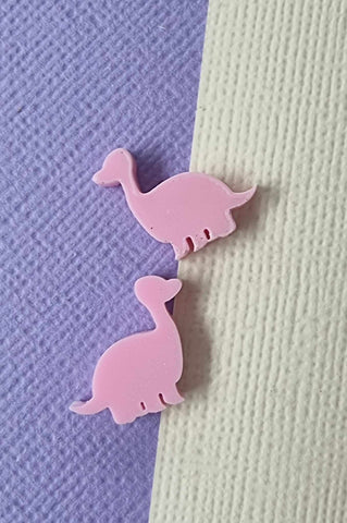 Acrylic Earring Studs - Small Dino (5 pair pack)
