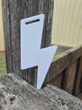 Blank Lighting Bolt Bag Tag