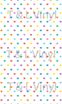 392 Rainbow tiny heart  Blank Sublimation Prints
