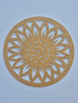 Acrylic Sunflower Round Plaque