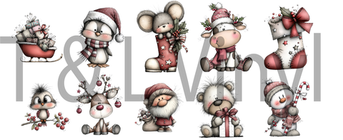 997 DTF Mini Christmas print