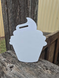 Blank Cup Cake Bag Tag