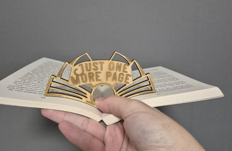 Book Holder Just one more Chapter - Wood