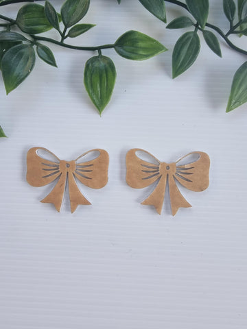 Acrylic Earrings Bow 2