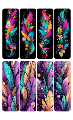 731 Feather Bookmark Sublimation Print
