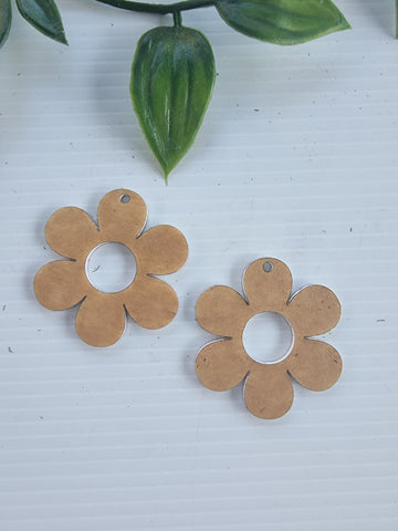 Acrylic Earrings Flower 3