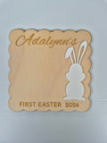 My First Easter Hand or Footprint keep sake (Choose colour of bunny)