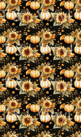 841 Sunflower and pumpkin full sublimation Print