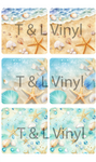 849 Beach Cermaic Coaster  sublimation Print