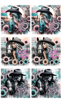 850 Western Country Cermaic Coaster  sublimation Print