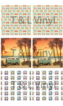 855  VW Cermaic Coaster  sublimation Print