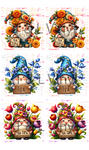 860 Tea Gnomes Cermaic Coaster  sublimation Print