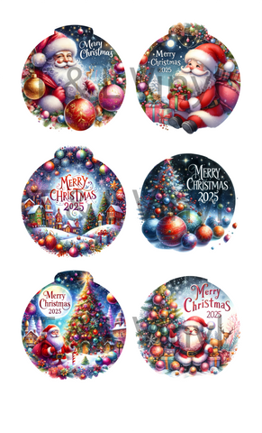 870 Christmas 2025 Bauble sublimation Print