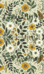 Sage yellow floral Blank Sublimation Sheet 90