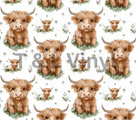 Cute little Highland cows  20 oz Sublimation wrap (339)