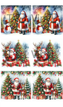 905 Santa for Ceramic Coasters Sublimation Print