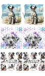 912 Dalmatians Ceramic square coasters Sublimation Print