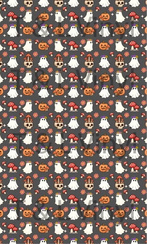926 Ghost Mushroom Halloween Full Sublimation prints