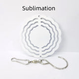 Blank Small 3 inch Aluminum Wind Spinner Sublimation