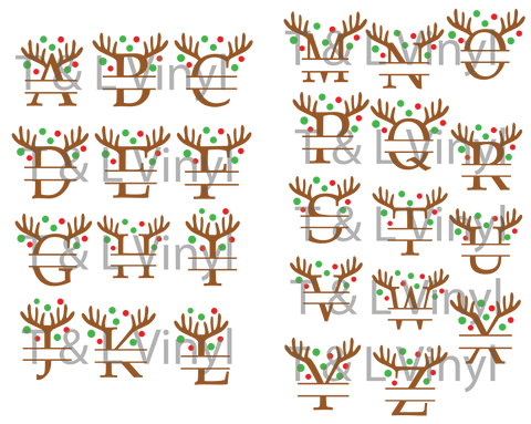 931 Letter Bauble Sublimation prints