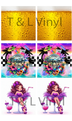 940 Drinks Ceramic square coasters Sublimation Print