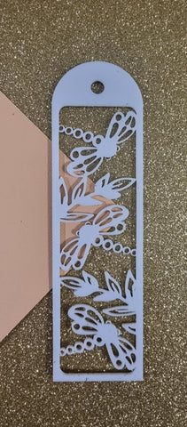 Dragonflies Acrylic Bookmark  with tassel
