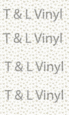 951 Brown Heart Full Sublimation Print