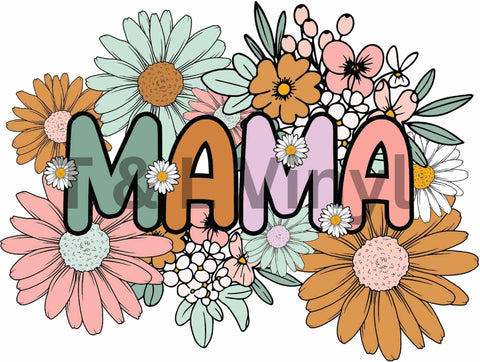 Boho Flowers Mama Shirt Sublimation Prints 22