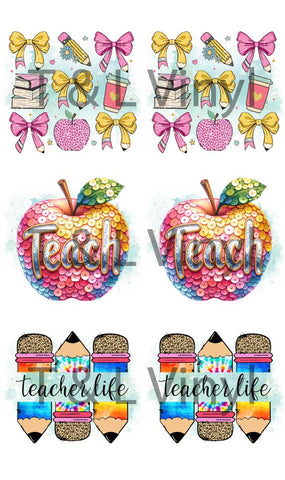 971 Teacher  Ceramic square coasters Sublimation Print