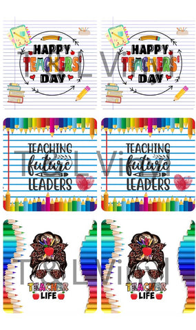 972 Teacher  Ceramic square coasters Sublimation Print