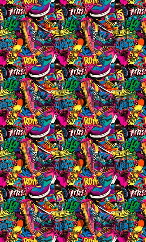 977 Skater Shoes full  Sublimation Print