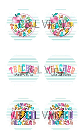 979 Teacher Coaster  Sublimation Print for 8cm Acrylic circles