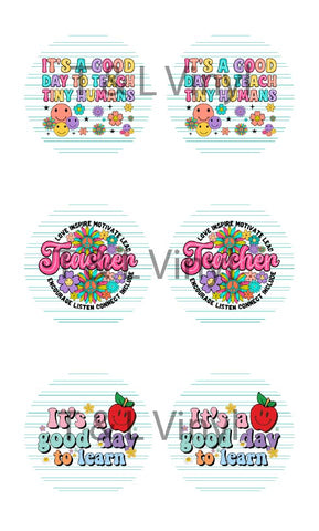 980 Teacher Coaster  Sublimation Print for 8cm Acrylic circles (Copy)