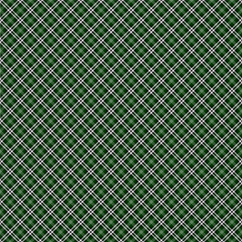 (98) Green Plaid 30cm x 30cm