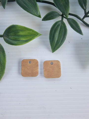 Acrylic Earrings Square topper
