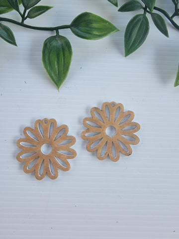 Acrylic Earrings Flower 5