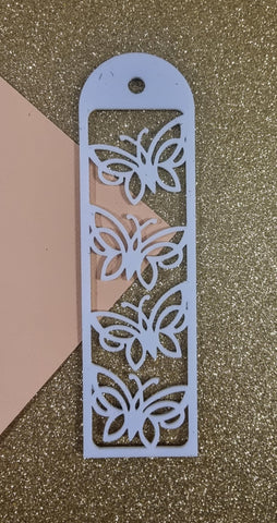Small Butterflies Acrylic Bookmark  with tassel