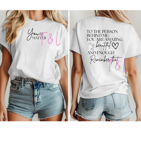 355 DTF Dear Person Behind Adult Print