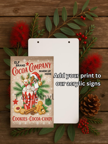 868 Elf Brand Sign sublimation Print