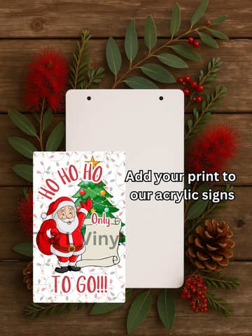 902 Santa Count Down Sublimation Print