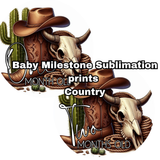 1183 Country Milestone Sublimation (Perfect for our acrylic Milestone disc 12cm)