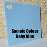 WHITE  Personalised Acrylic Post it note holder Small (ADD NAME TO NOTES)