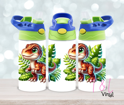 8 Jungle Dino 12oz Sublimation Tumbler Print