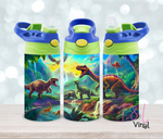 9 Kids Dino 12oz Sublimation Tumbler Print