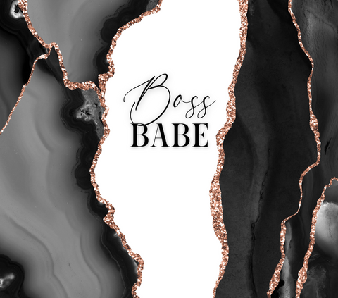 Boss Babe Glitter 20oz Vinyl Wrap (174)