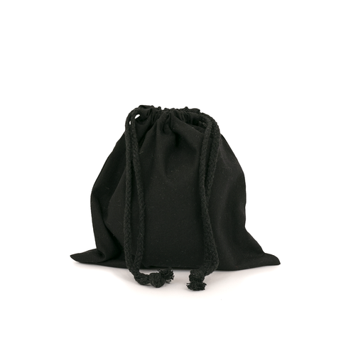 Black Calico Bags - 20cm x 20cm with Drawstrings