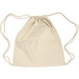 Natural Back Pack Calico Bags - 35cm x 41cm with Drawstrings