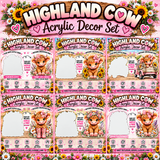 Cute Highland Cow Blanks – Perfect for Sublimation