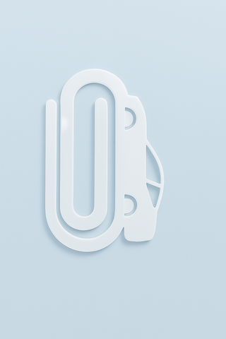 Jumbo Acrylic Car Paper Clip