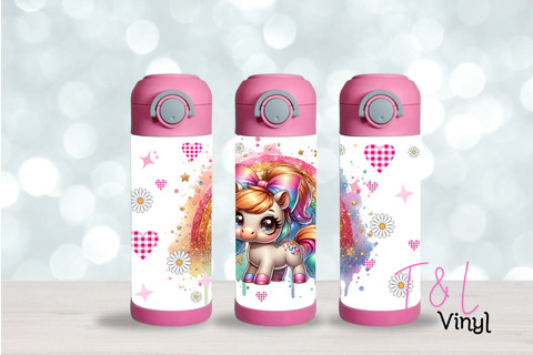 17 Glitter Horse 12oz Sublimation Tumbler Print